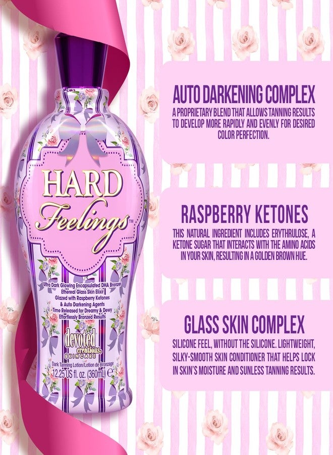 Devoted Creations Hard Feelings - Ultra Dark Glowing Encapsulated DHA Bronzer Dark Tanning Lotion - Image 4